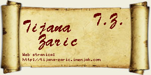 Tijana Zarić vizit kartica